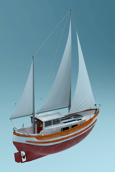 3D Modeling: Яхта Fisher-30