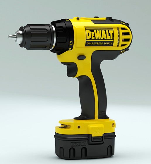 3D Modeling: DeWalt Compact Combi Drill