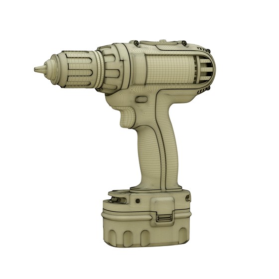 3D Modeling: DeWalt Compact Combi Drill
